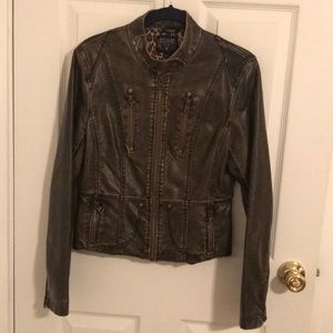 Faux leather jacket